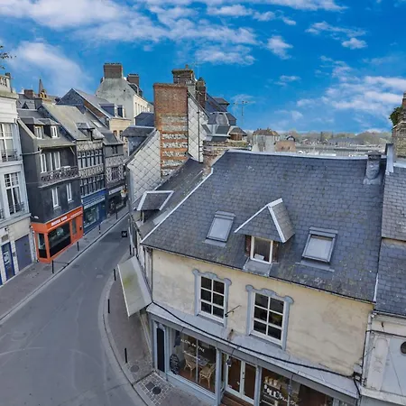 Appartement Magical Rooftop Views Historic Center 2 Guests Honfleur