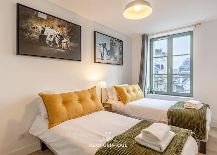 Magical Rooftop Views Historic Center 2 Guests * Honfleur